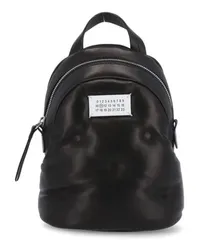 Maison Margiela Rucksäcke Black Smooth Leater Backpack Schwarz