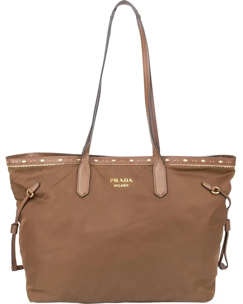 Prada Crossbody Bags  Brown Nylon Handbag braun Braun