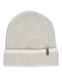 Brunello Cucinelli Mützen Cashmere Beanie Cap Grau