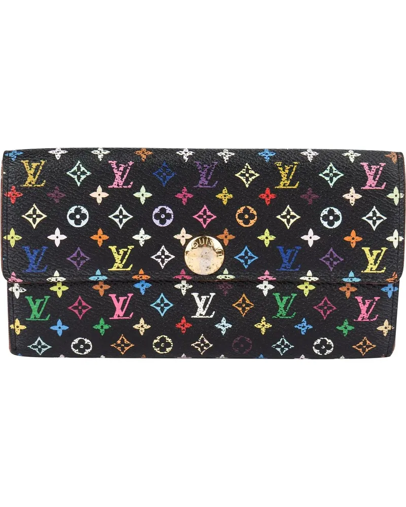Louis Vuitton Portemonnaie  Limited Murakami Multicolor Sarah Wa schwarz Schwarz