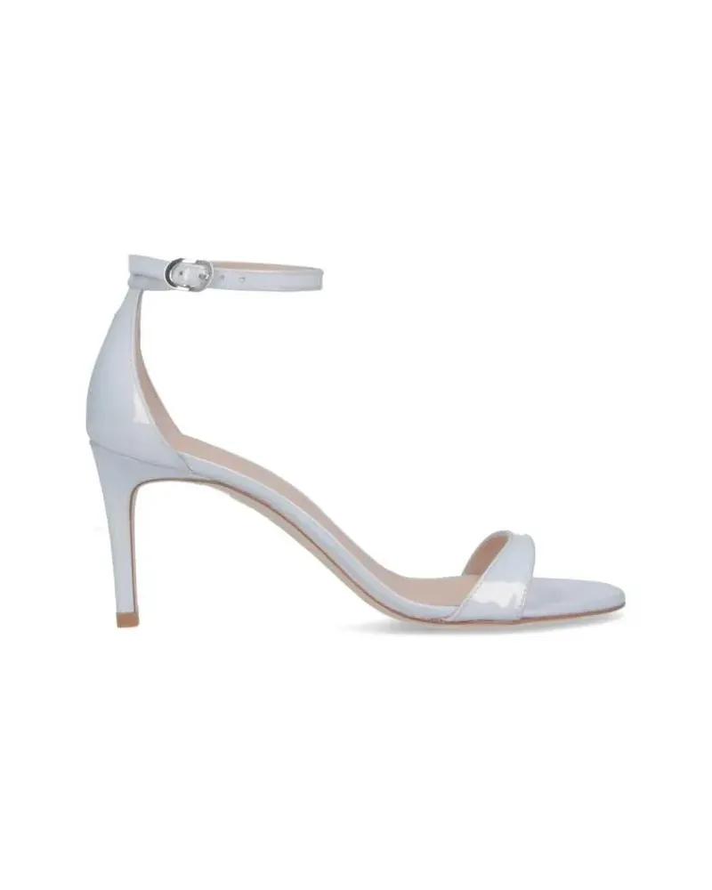 Stuart Weitzman Sandalen "Nudist Ii 75" Slingback Sandals – Silver silberfarben 