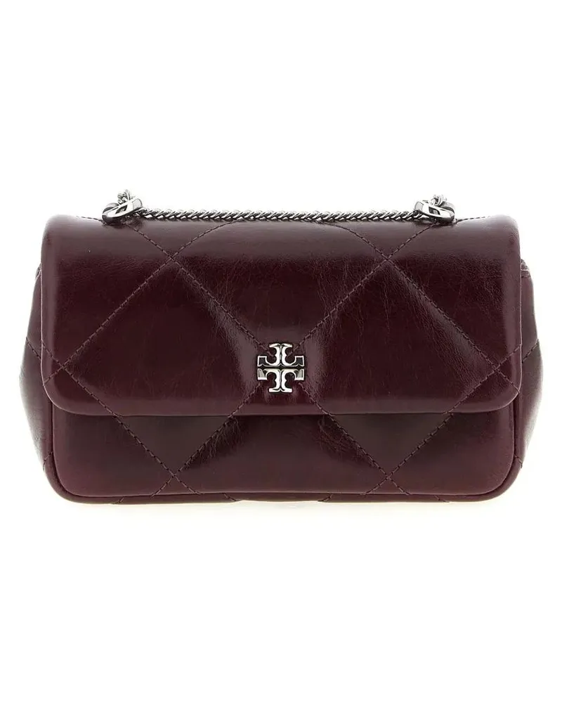 Tory Burch Clutches 'Kira Diamond' Mini Crossbody Bag schwarz Schwarz
