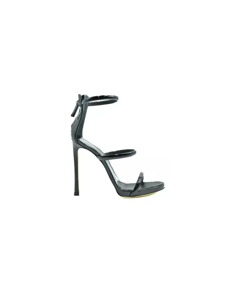 Giuseppe Zanotti Sandalen Black Leather Pumps schwarz Schwarz
