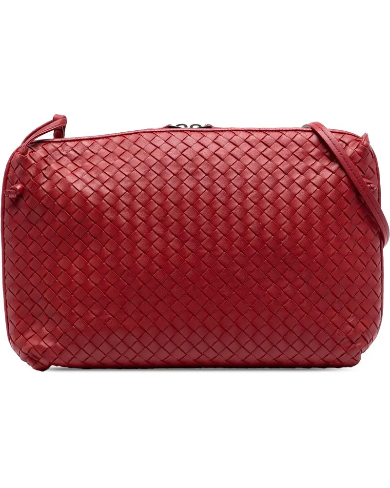 Bottega Veneta Hobo Bags Large Nappa Intrecciato Nodini Crossbody rot Rot