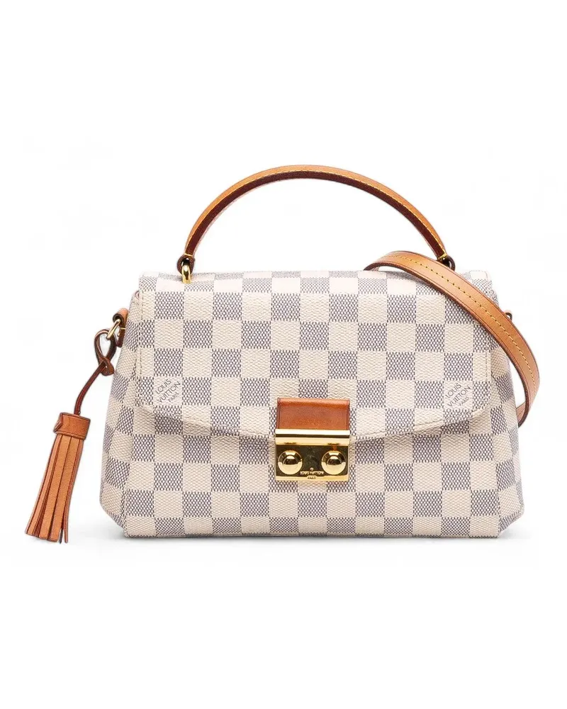 Louis Vuitton Hobo Bags Damier Azur Croisette weiß Weiß