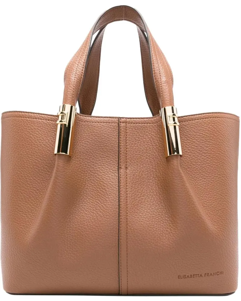 Elisabetta Franchi Shopper Bags Leather Brown braun Braun