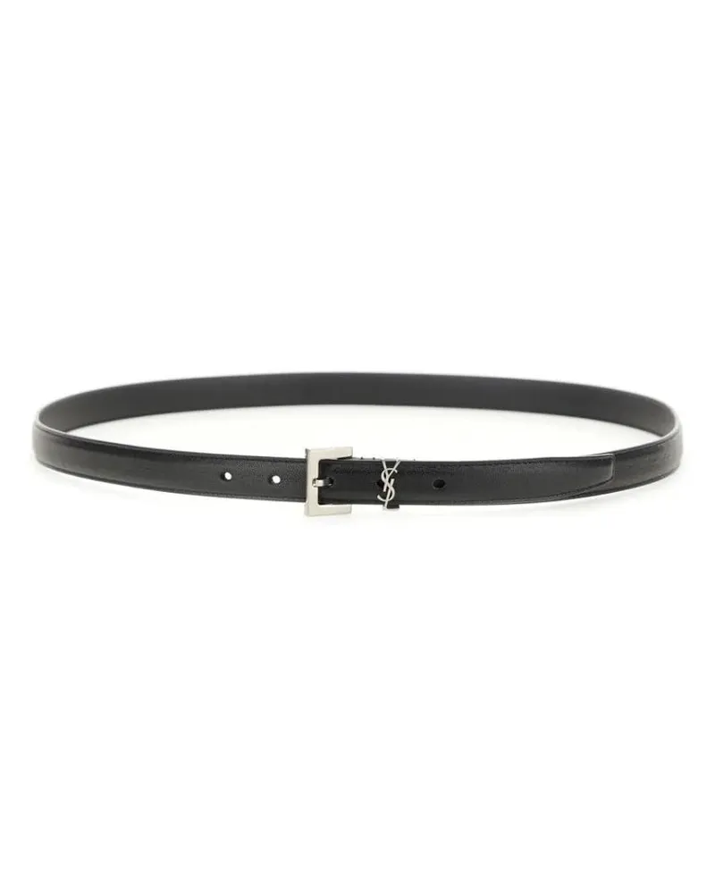 Saint Laurent Gürtel "Cassandre" Thin Belt grau Grau