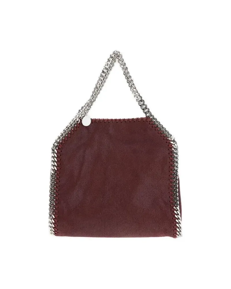 Stella McCartney Shopper & Totes Plum Shaggy Deer Mini Tote With Diamond-Effect Cha braun Braun