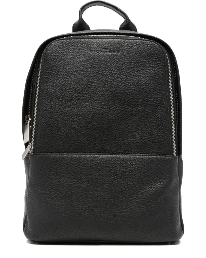 John Richmond Rucksäcke Structured Black Minimalist Bag With Clean Lines schwarz Schwarz