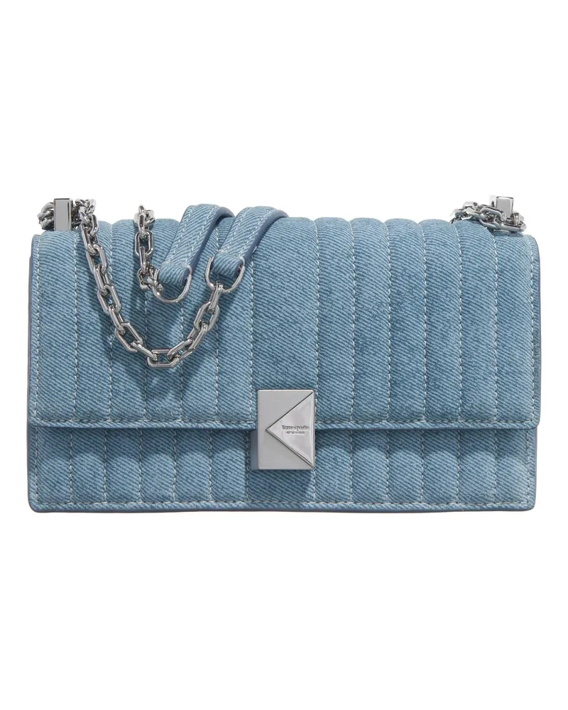 Kate Spade Crossbody Bags Deco Quilted Denim Suede Mini Flap Chain Crossbody blau Blau