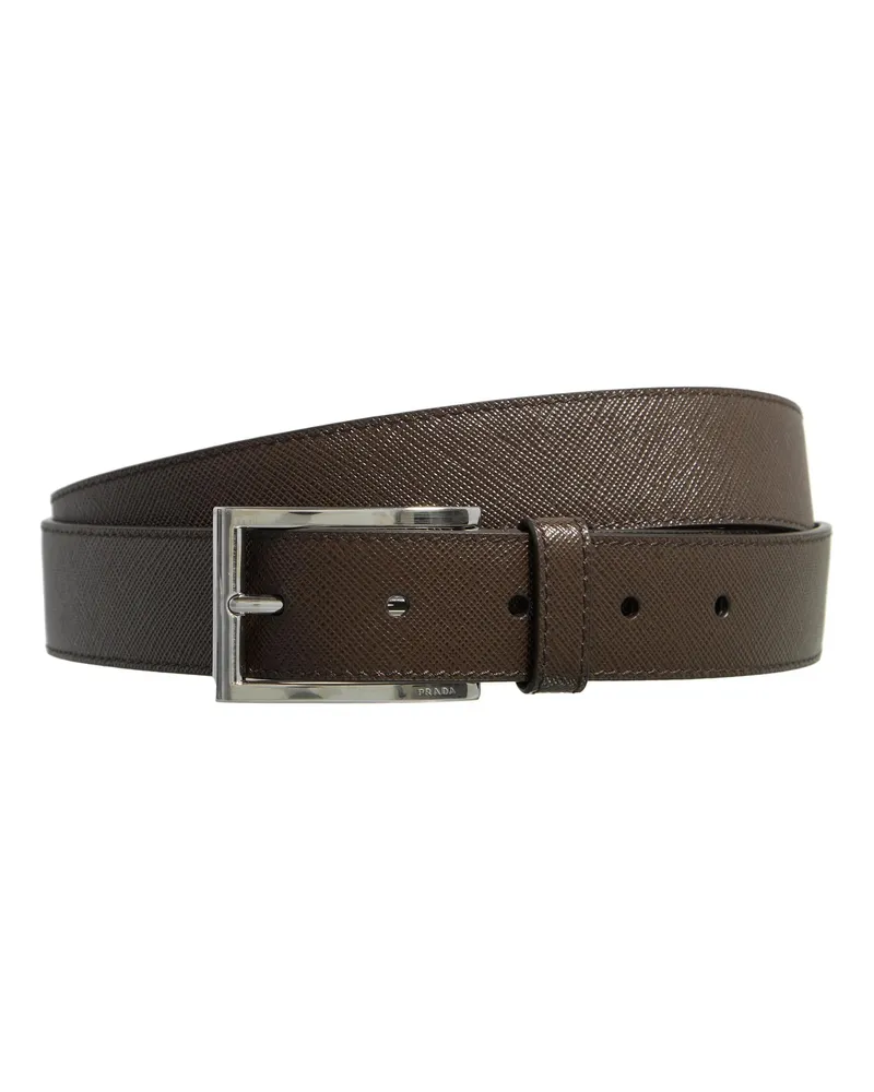 Prada Gürtel Saffiano Leather Belt Braun