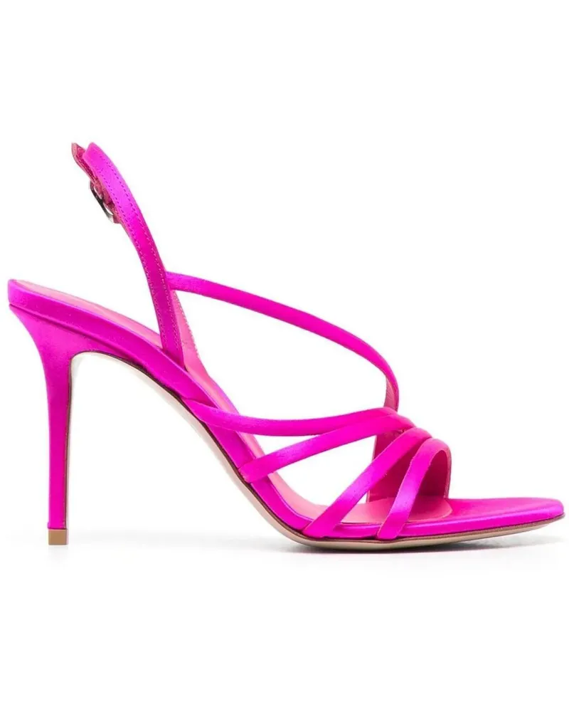 Le Silla Sandalen Sandals Bougainvillea rosa Gold