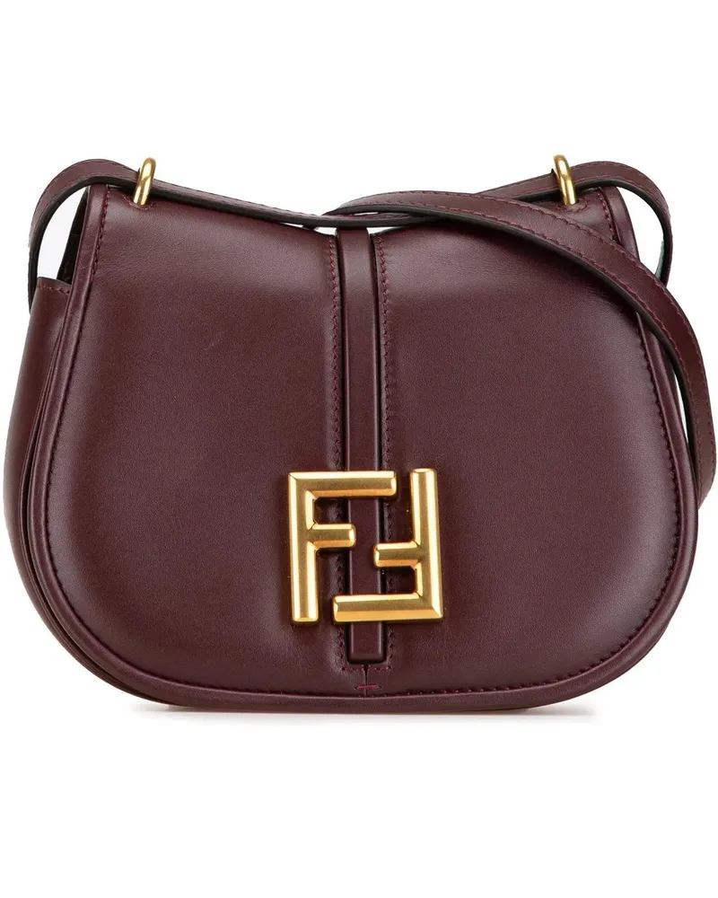 Fendi Hobo Bags 2010-2024 Mini Leather C?mon Crossbody rot Rot