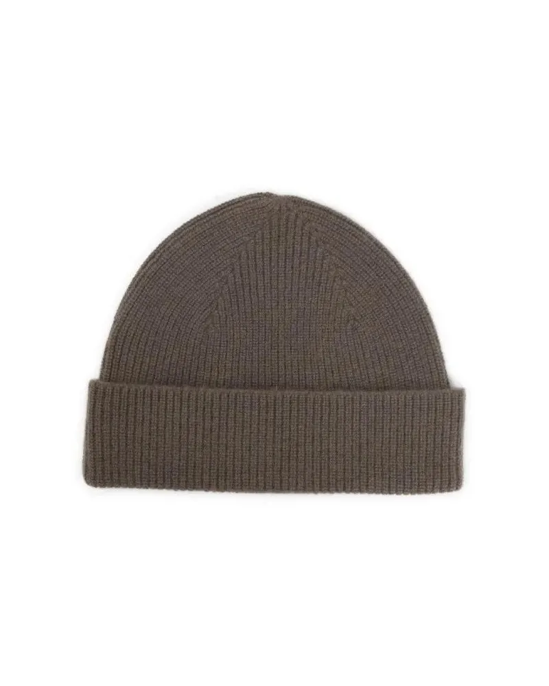 Ermenegildo Zegna Caps & Mützen Brown Cashmere Beanie braun Braun