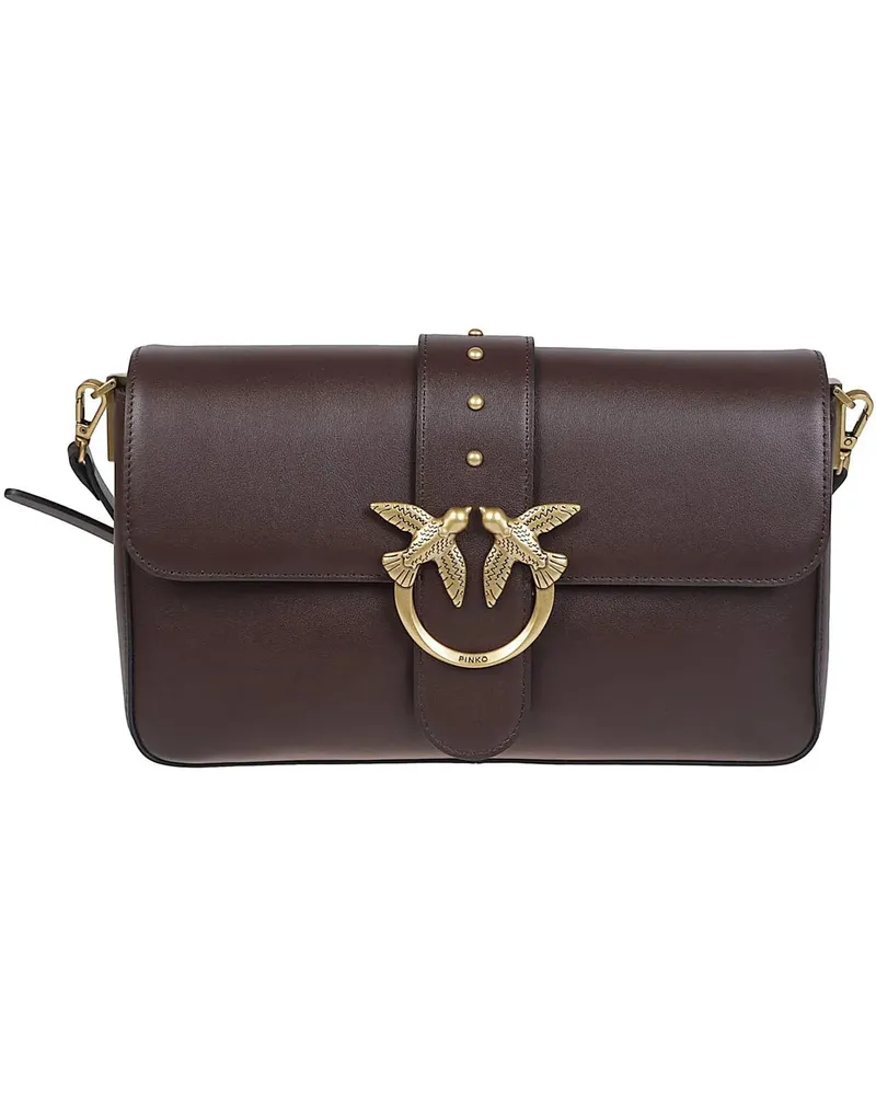 Pinko Crossbody Bags Love One Classic Slouchy Mb Charms Bag Red rot Rot