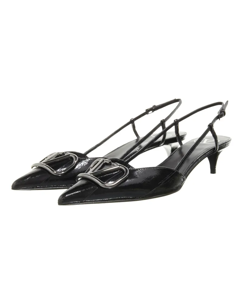 Valentino Garavani Pumps & High Heels Sling Back Vlogo schwarz Schwarz
