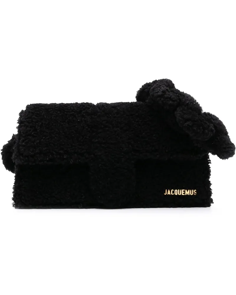 Jacquemus Hobo Bags 2024-2025 Shearling Le Bambidou Shoulder Bag schwarz Schwarz