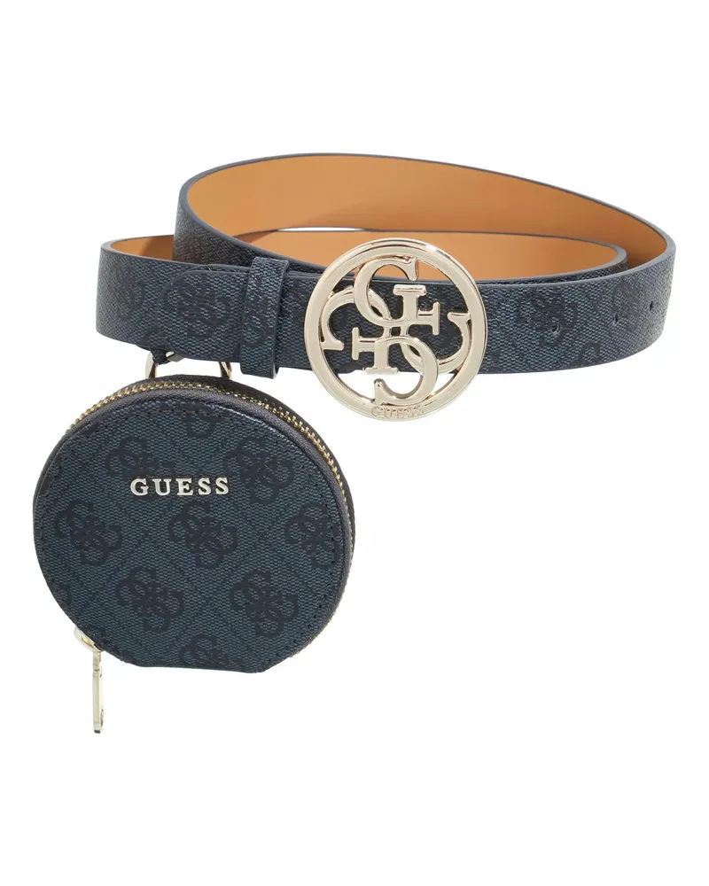 Guess Gürtel Gift Belt + Keyring dunkelgrau 
