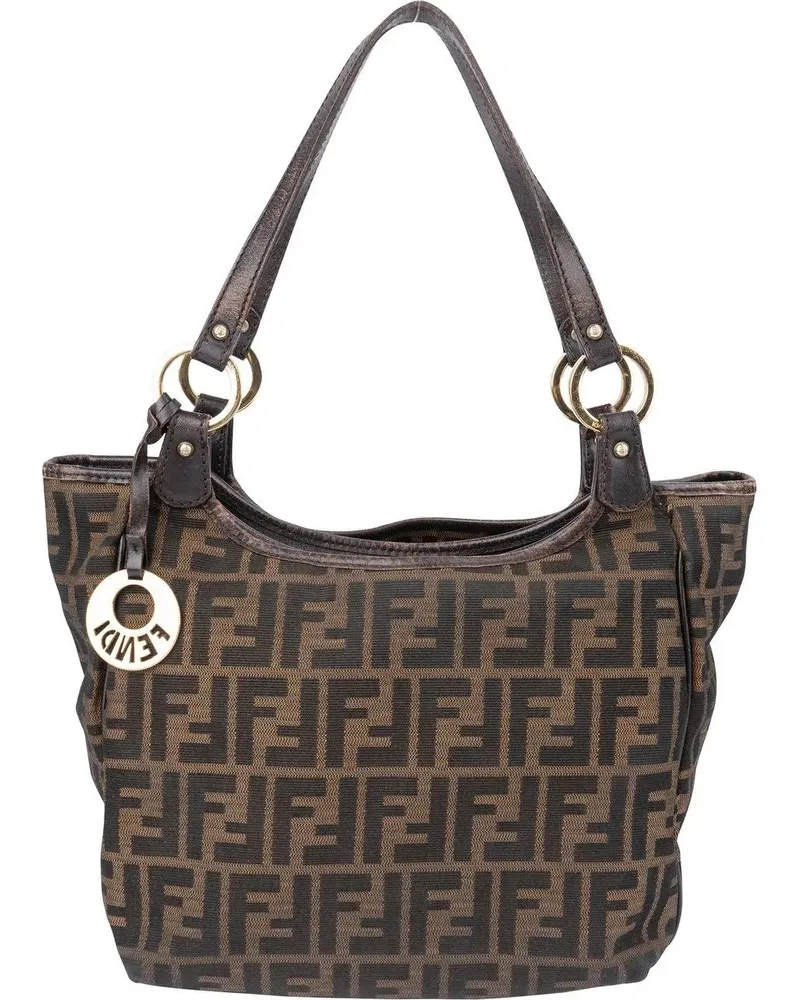 Fendi Crossbody Bags  FF Monogram Zucca Handbag braun Braun