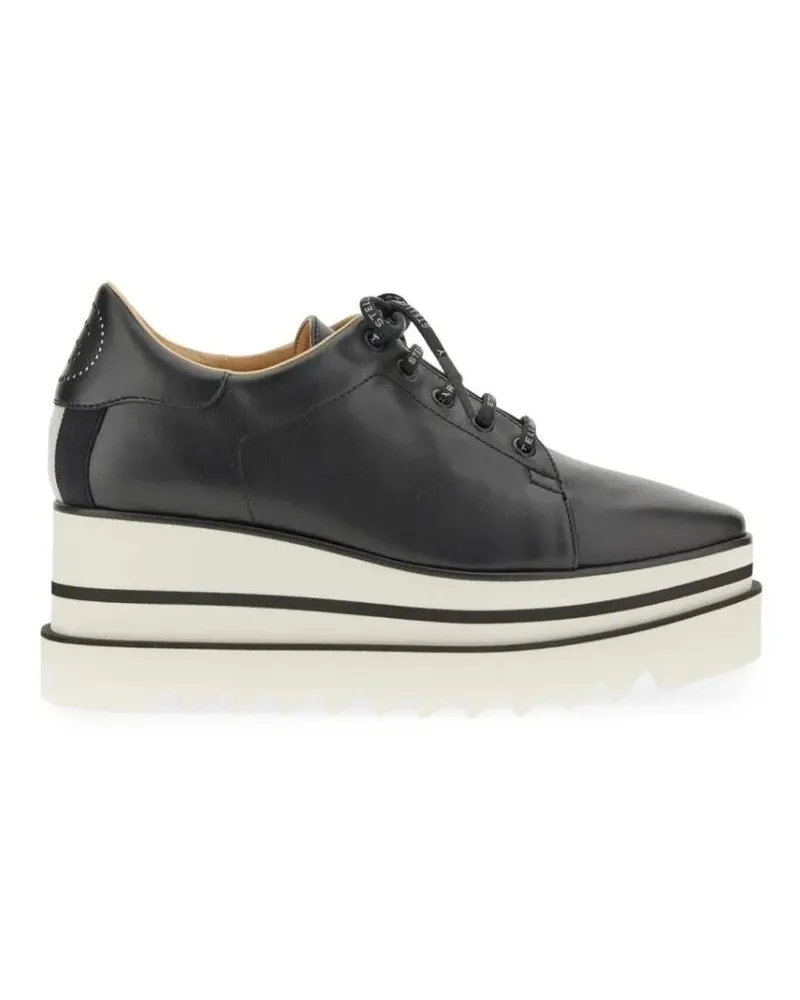 Stella McCartney Elyse" Wedge Lace-Up schwarz Schwarz