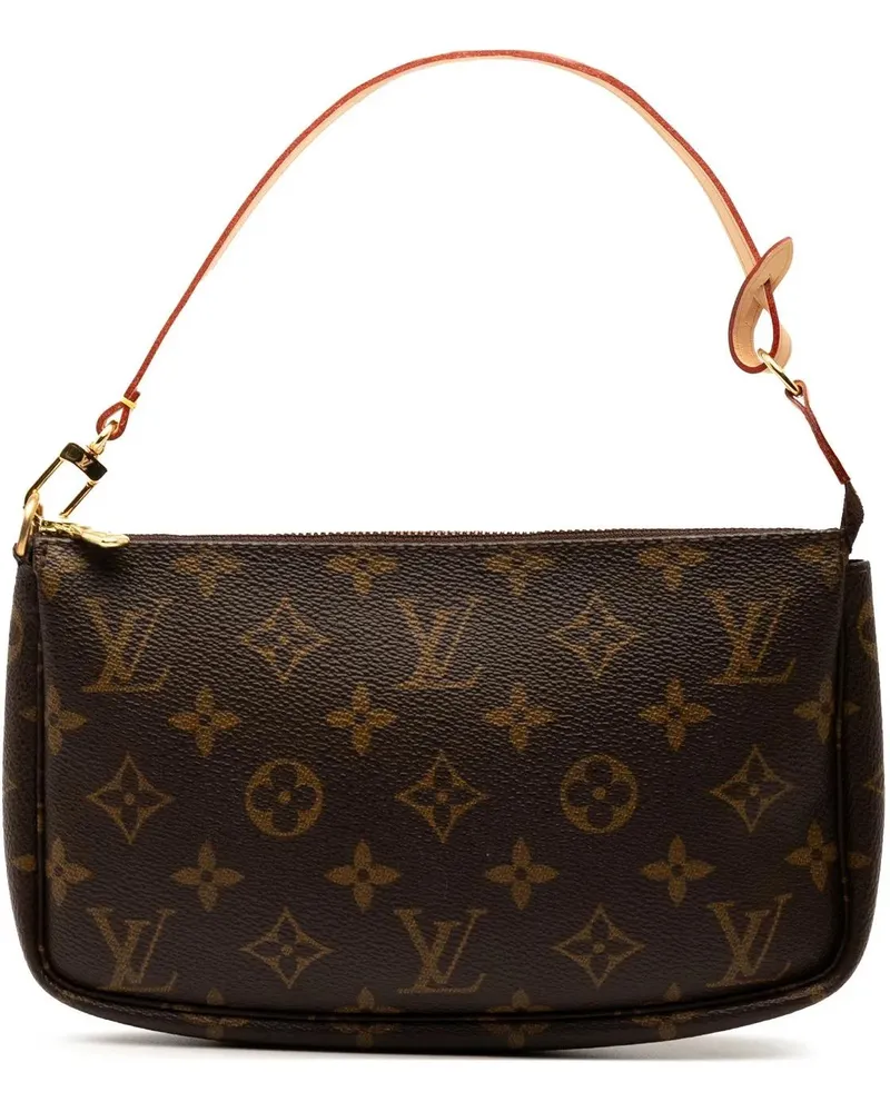 Louis Vuitton Hobo Bags Monogram Pochette Accessoires braun Braun