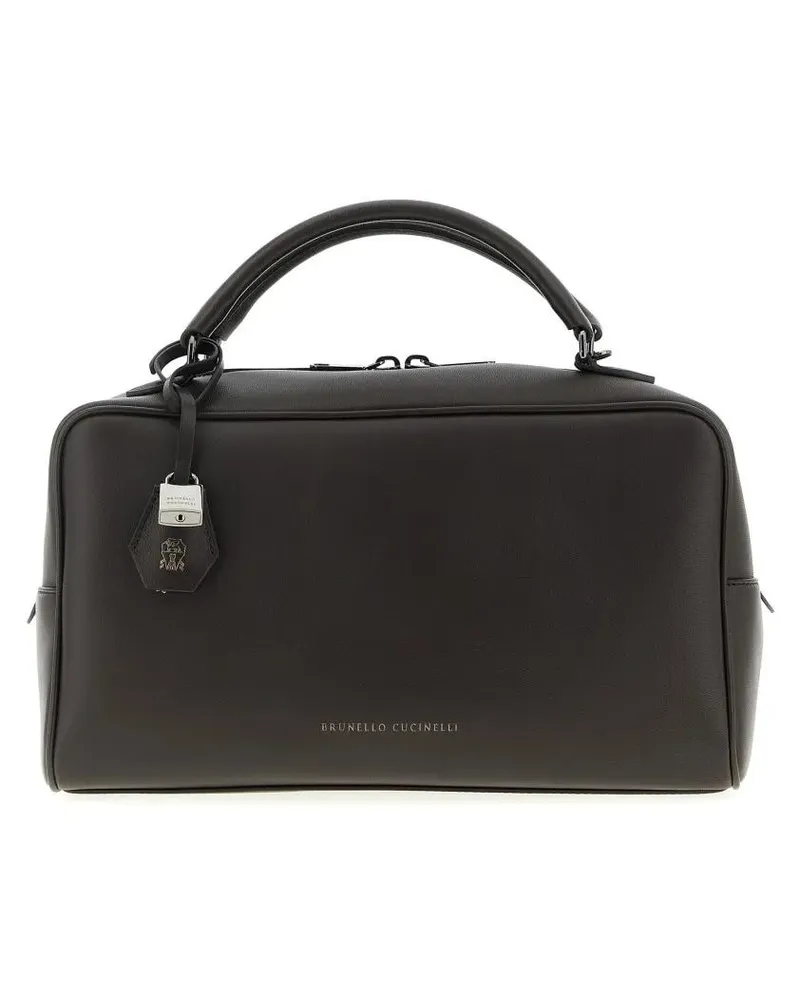 Brunello Cucinelli Hobo Bags Boston Explorer' Medium Handbag schwarz Schwarz