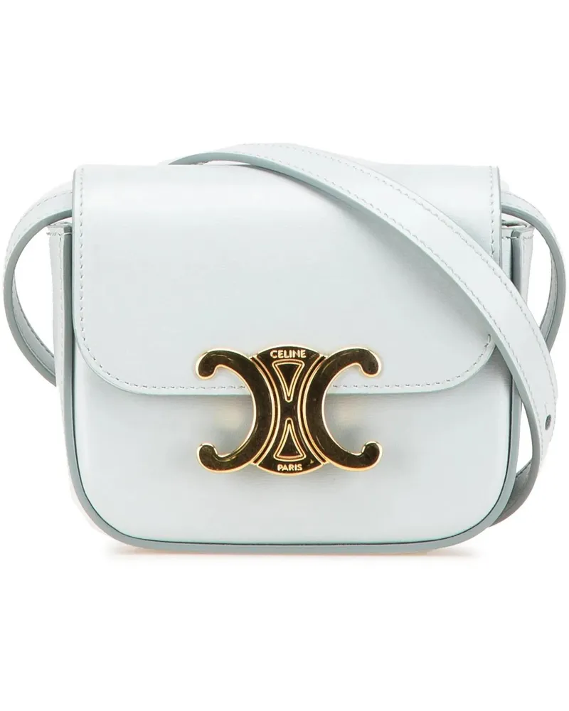 Celine Hobo Bags 2023 Mini Calfskin Claude Crossbody blau Blau