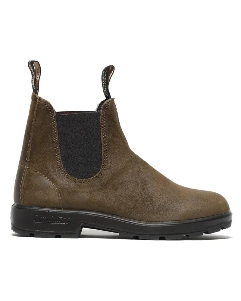 BLUNDSTONE Stiefel Ankle Boot With Side Elastics In Soft Green Suede grün Grün