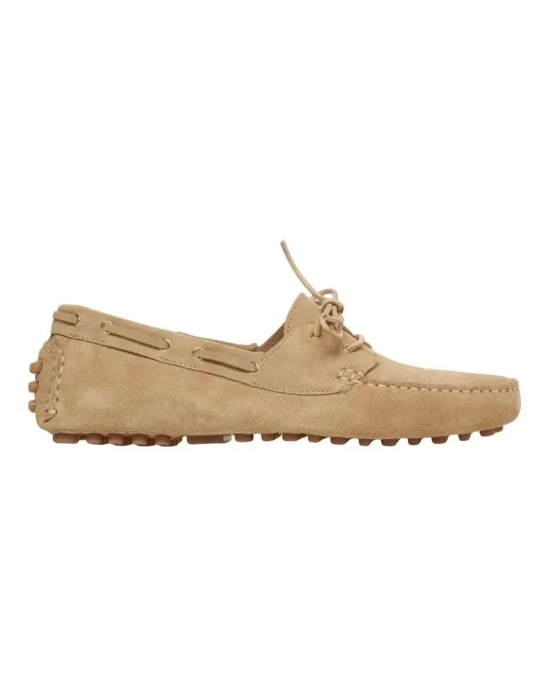 Billi Bi Suede Boat Shoes beige Beige