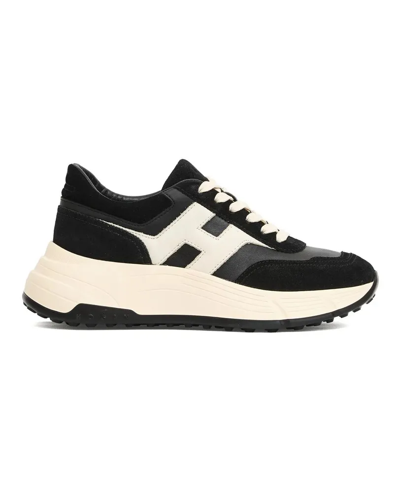 Hogan Low-Top Sneaker H669 Hi Fi Black Suede Running Sboes schwarz Schwarz