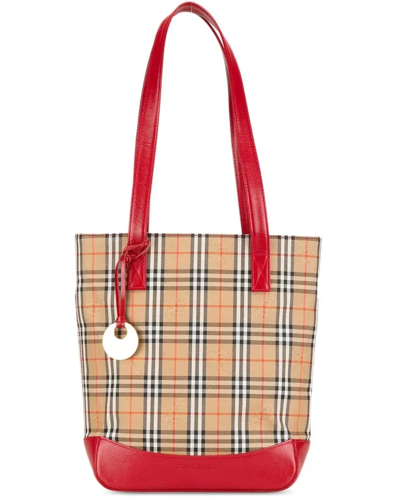 Burberry Shopper Haymarket Check Canvas Tote braun Braun