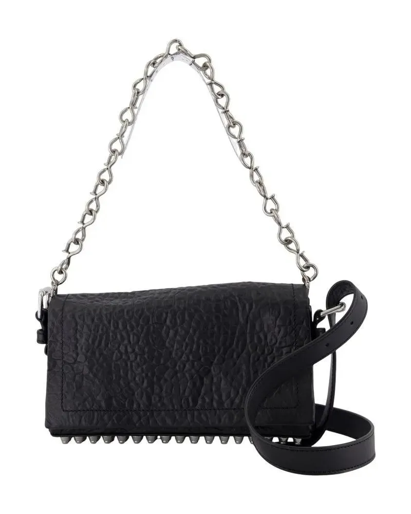 Alexander Wang Hobo Bags Ricco Crushed Slim Shoulder Bag - Leather - Black schwarz Schwarz