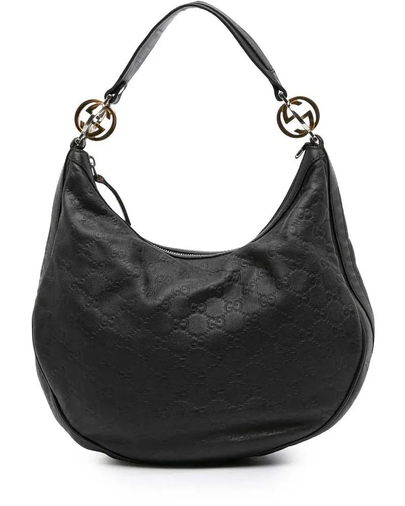 Gucci Hobo Bags Medium ssima Twins Hobo schwarz Schwarz