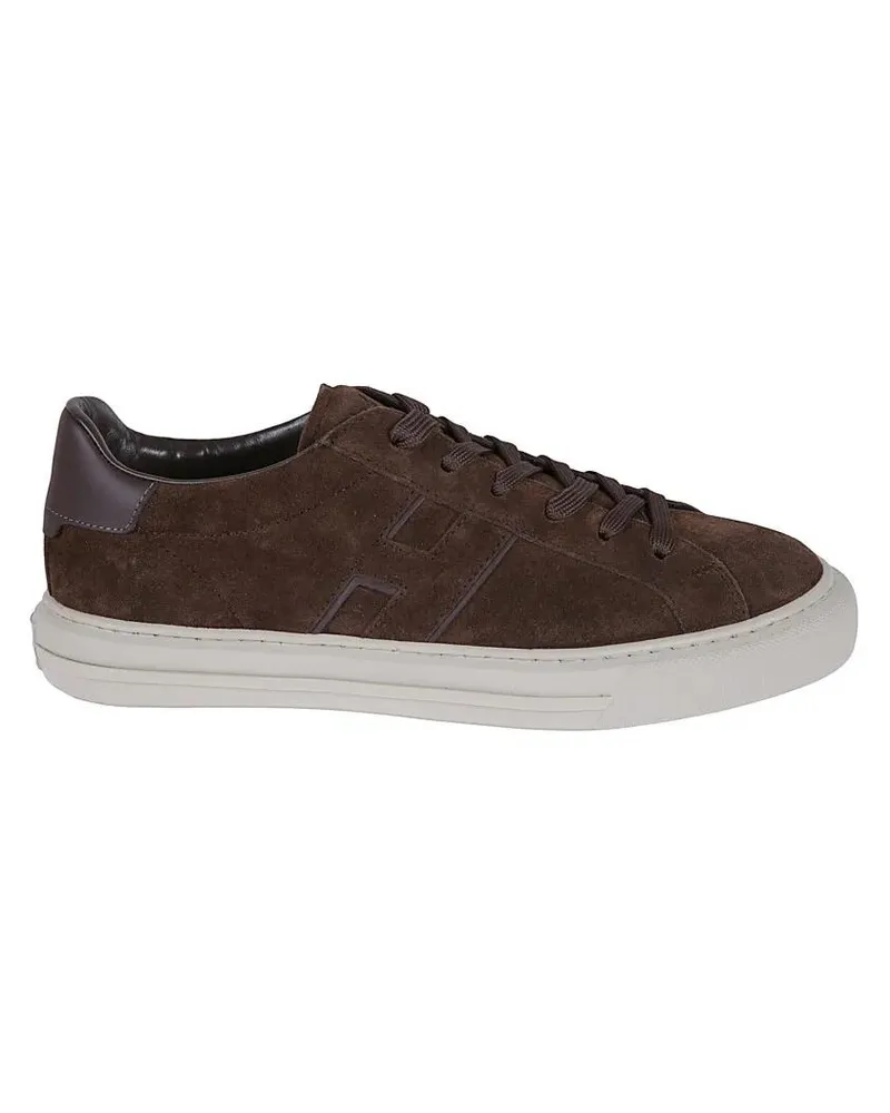 Hogan Low-Top Sneaker Low-Top Brown Suede Sneakers With Leather Accents schwarz Schwarz