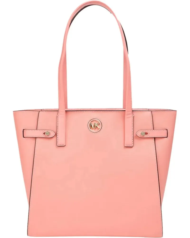 Michael Kors Crossbody Bags Carmen Logo Tote Bag rosa Gold
