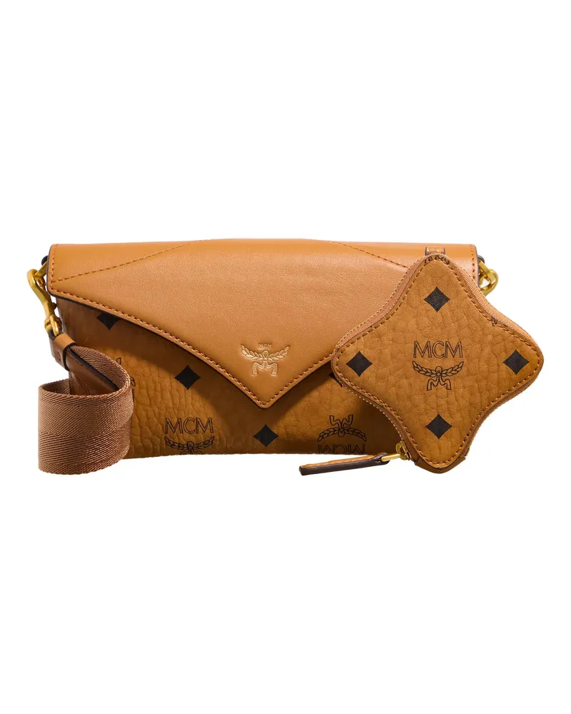 MCM Pochettes Diamond Vi L Mix Flat Pouch Ff, One Size cognacbraun Cognacbraun