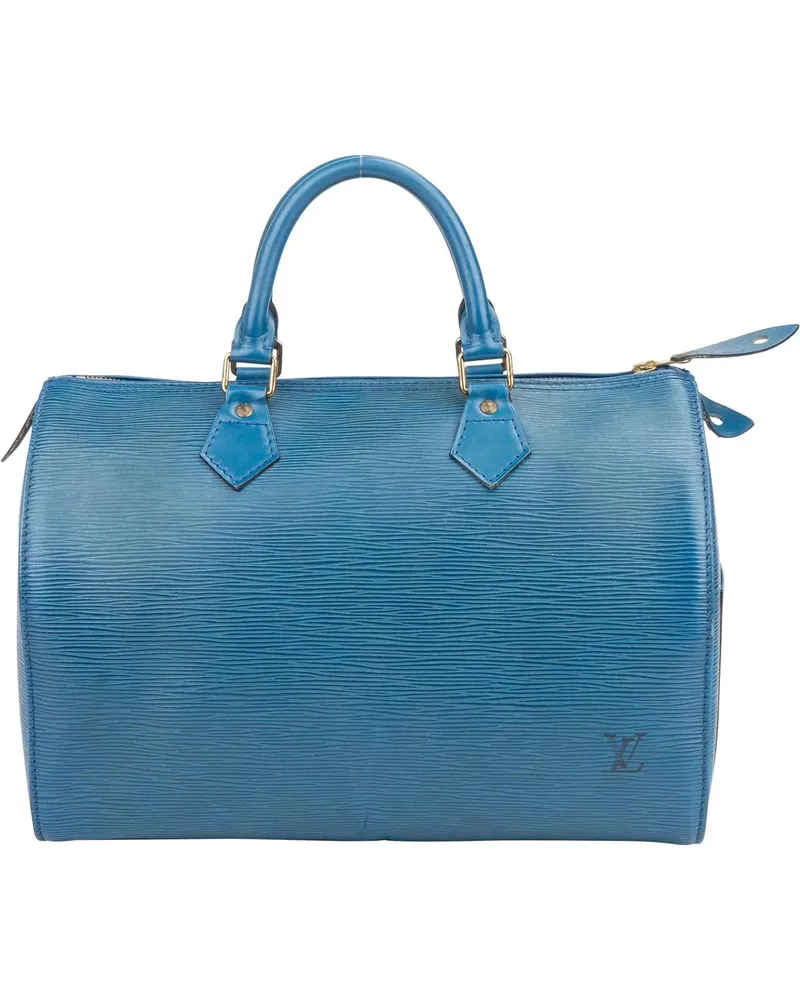 Louis Vuitton Crossbody Bags  Bleu Epi Leather Speedy 30 Handbag blau Blau