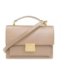 Golden Goose Shopper Beige Calf Leather Bag Braun