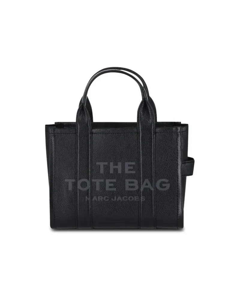 Marc Jacobs Shopper & Totes Small 'The Leather' Tote Bag – Black schwarz Schwarz