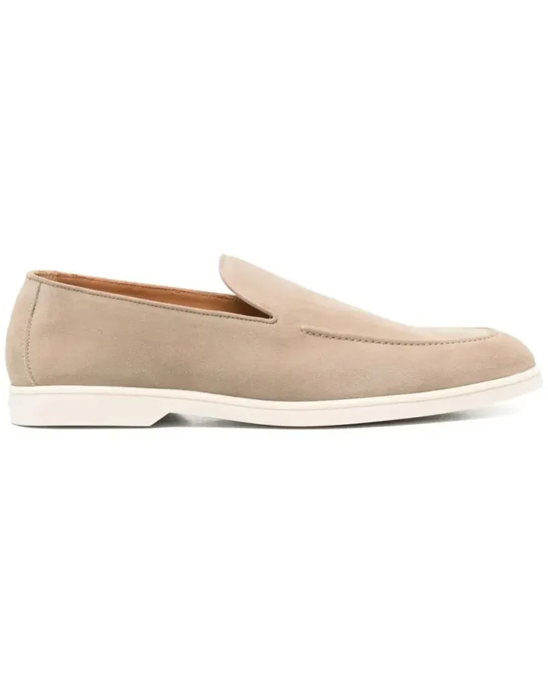 Doucal´s Loafer Almond Toe Suede Loafers beige Beige