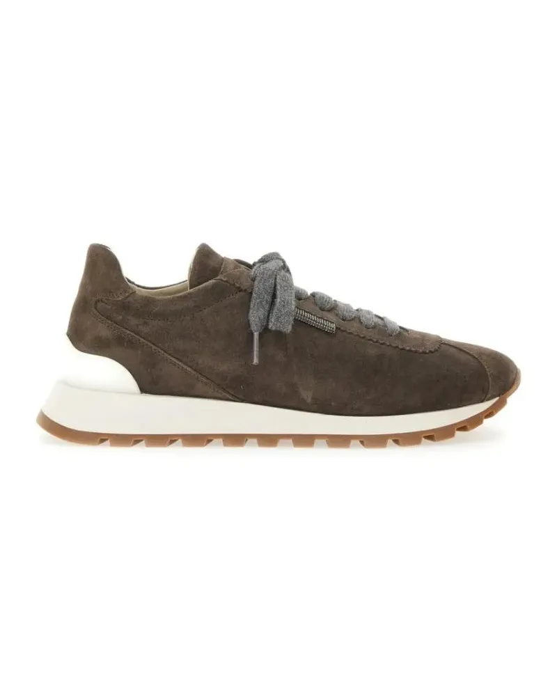 Brunello Cucinelli Low-Top Sneaker Suede Running Sneaker braun Braun