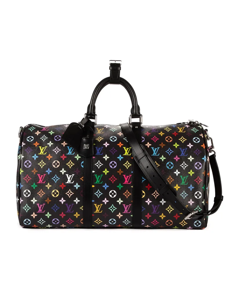 Louis Vuitton Crossbody Bags Re-Edition Takashi Murakami Multicolore Keepall 50 schwarz Schwarz