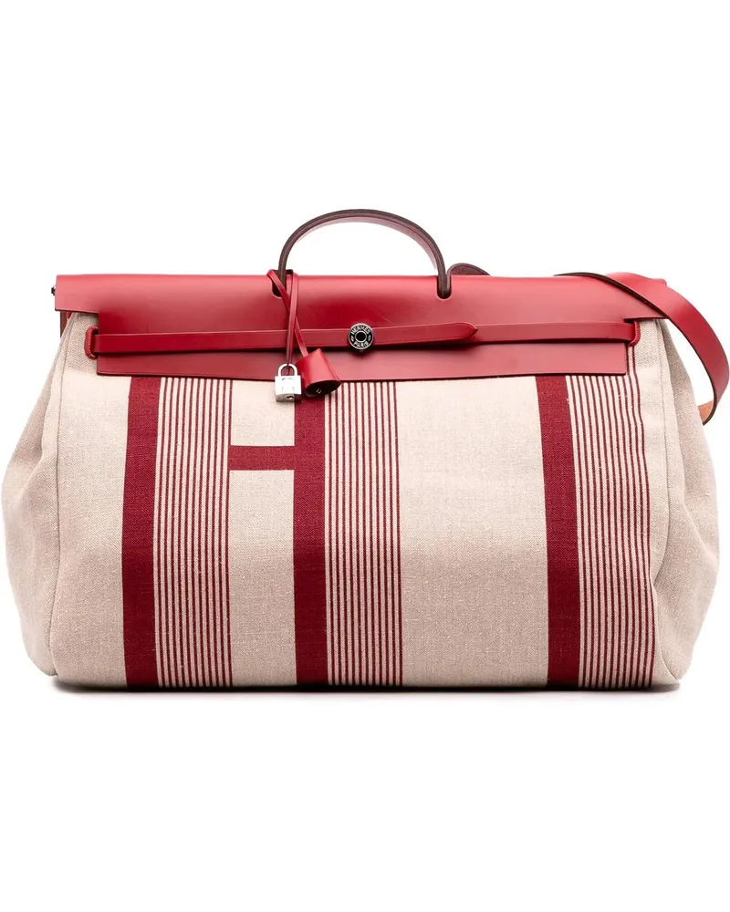 Hermès Weekender Toile H Vibration and Vache Hunter Herbag Zip Cabi braun Braun