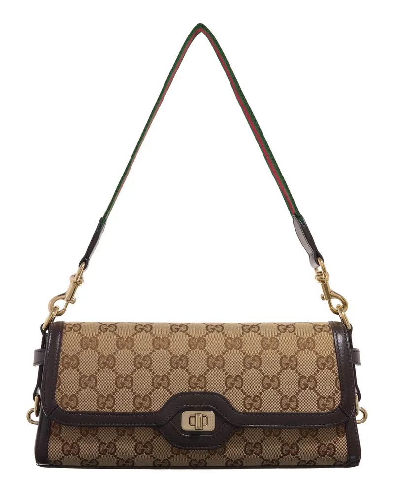 Gucci Crossbody Bags Luce Small Shoulder Bag braun Braun