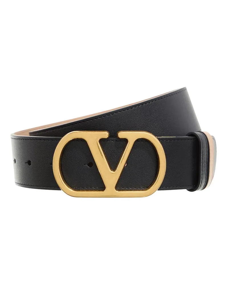 Valentino Garavani Gürtel Reversible Belt schwarz Schwarz