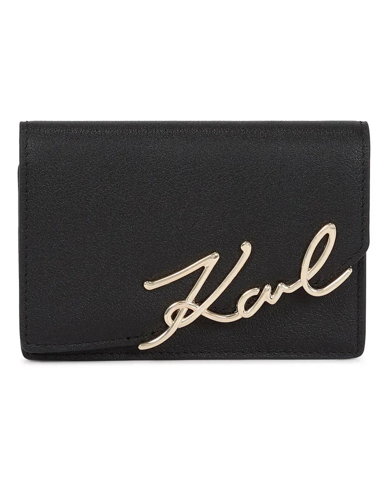 Karl Lagerfeld Portemonnaie K/SIGNATURE KLEINES PORTEMONNAIE schwarz Schwarz