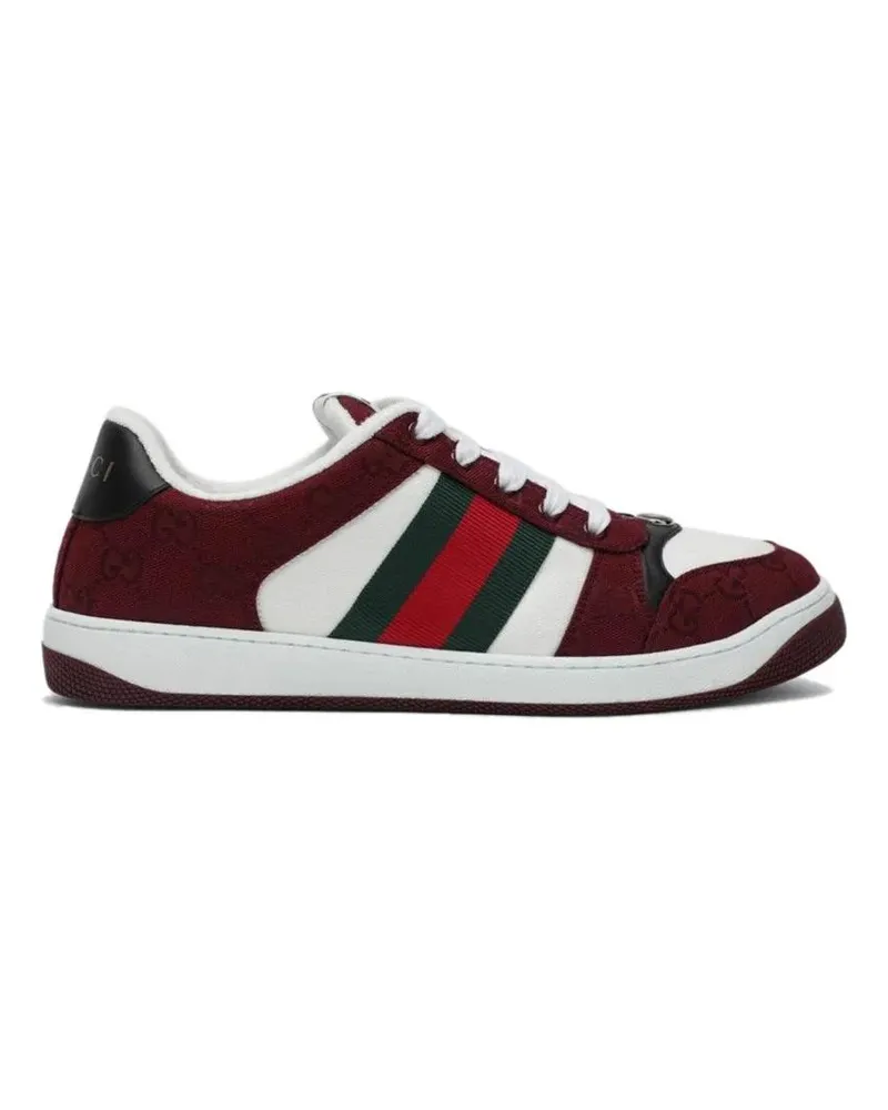 Gucci Low-Top Sneaker Burgundy Screener Gg Sneakers schwarz Schwarz