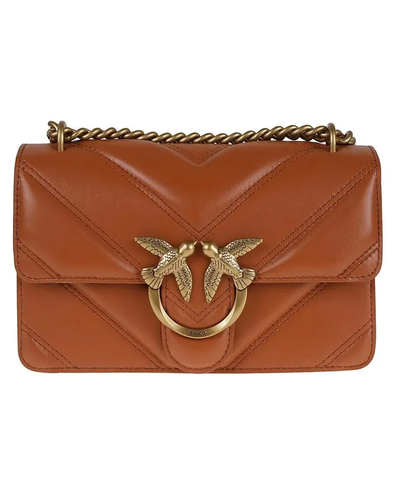 Pinko Hobo Bags Mini Love Bag In Nappa braun Braun