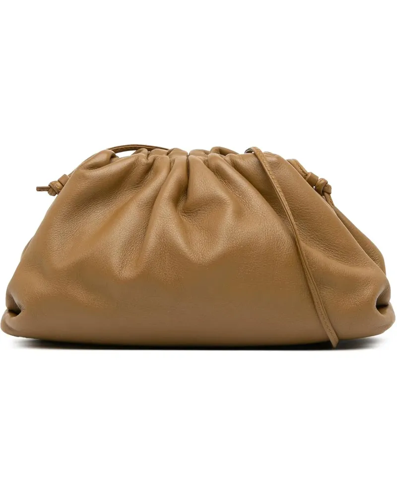 Bottega Veneta Hobo Bags Lambskin The Mini Pouch Crossbody braun Braun