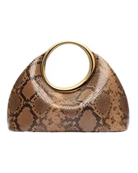 Jacquemus Crossbody Bags Le Petit Calino Printed Leather Bag Braun